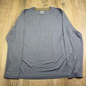 Rhone Mens Blue Casual Long Sleeve Running Performance Pullover Shirt Size L